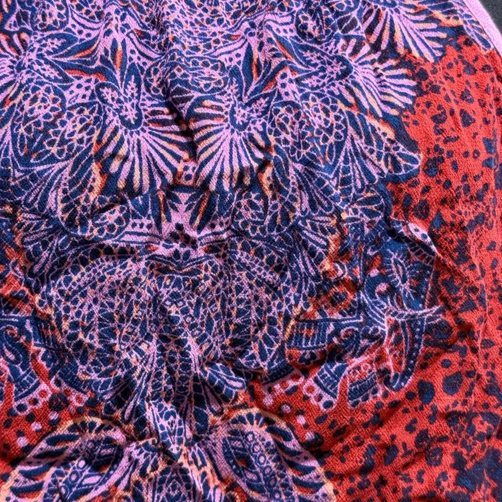 Free People Break Free Paisley Print Tie Back Tank
